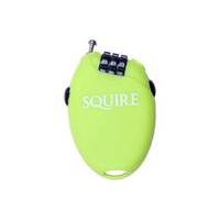 squire retractable combination lock light greenother