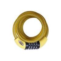 squire combination operated cablelock yellow 18m