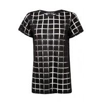 square burnout tee