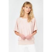 SQUARE NECK BATWING BLOUSE