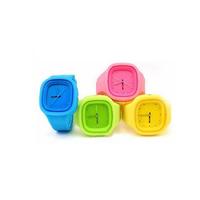 square silicone watch 4 colours