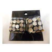 Square Polka Dot Shell Earrings Claire Garnett - Size: Medium - Multi-coloured