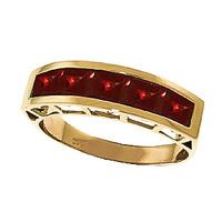 Square Cut Garnet Ring 2.25ctw in 9ct Gold