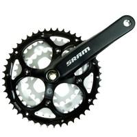 sram s600 3x8 speed 175mm powerspline chainset blast black