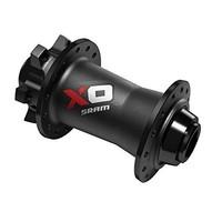 Sram X0 Front Disc Hub 6-Bolt 32H Includes Quick Release and 15/20 mm Through Axle Caps - Black/Red