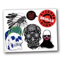 srk sticker book stickerbomb skulls