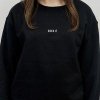 srslysocial sweatshirt duck it