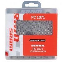 sram pc1071 hollow pin 10 speed bike chain silvergrey 114 link with po ...