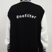 @SRSLYsocial Varsity Jacket - #Nofilter