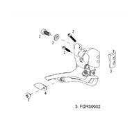 Sram Road Slanted Adjustment Washer For Braze-on Front Derailleur (1 Piece), 