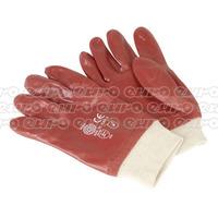 SSP31 PVC Chemical Handling Gloves Knitted Wrist Pair