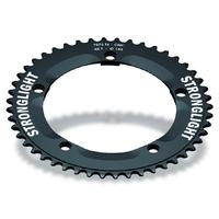 stronglight zicral 7075 chainring track 18 144 black 46t