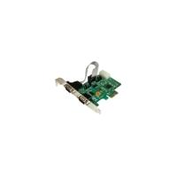 StarTech.com 2 Port Industrial PCI Express (PCIe) RS232 Serial Card w/ Power Output and ESD Protection - PCI Express x1 - PC, PC - 2 x Number of Seria