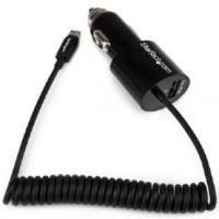 startechcom dual port car charger usb with built in micro usb cable bl ...