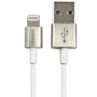 StarTech.com Premium Lightning to USB Cable with Metal Connectors 1 m (3 ft.) White