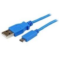 StarTech.com (1m) Mobile Charge Sync USB to Slim Micro USB Cable for Smartphones and Tablets (Blue) - A to Micro B