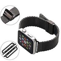 Stainless Steel Classic Buckle Watch Strap For Apple Watch iWatch Replacement Band with Metal Adapter