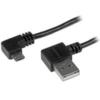 startech 2 m 6 ft micro usb male to male cable with right angled conne ...