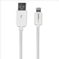 startechcom 2m long white apple 8 pin lightning connector to usb cable ...