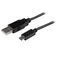StarTech.com 1m Mobile Charge Sync USB to Slim Micro USB Cable A to Micro B