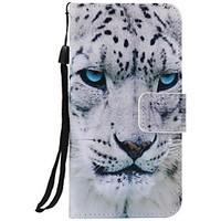Stained White Panther PU Phone Case For iPhone 7 7 Plus 6s 6 Plus 5SE 5S 5