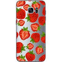 Strawberry TPU Soft Back Cover Case for Samsung Galaxy S6 S7 edge Plus