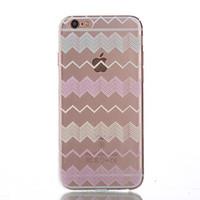 Stripe Thin Material Transparent TPU Phone Case for iPhone 5/5S /5E/6/6S/6 Plus/6S Plus