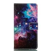 Starry Sky Pattern Card Stand Leather Case for Samsung Galaxy J1/J5