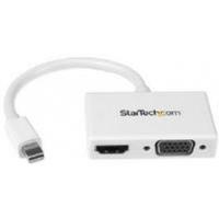 StarTech.com Travel A/V Adapter: 2-in-1 Mini DisplayPort to HDMI or VGA Converter White
