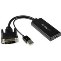startechcom dvi to hdmi video adapter with usb power and audio 1080p