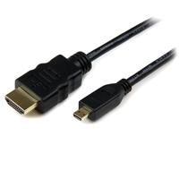 StarTech.com 1m High Speed HDMI® Cable with Ethernet HDMI to HDMI Micro M/M