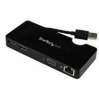 StarTech.com Universal USB 3.0 Laptop Mini Docking Station with HDMI or VGA Gigabit Ethernet USB 3.0