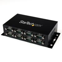 startechcom 8 port usb to db9 rs232 serial adapter hub industrial din  ...