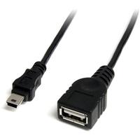 startechcom 1ft 20 usb a to mini b female to male cable