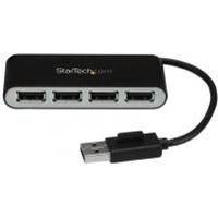 StarTech.com 4-Port Portable USB 2.0 Hub with Built-in Cable