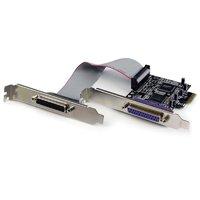 startech 2 port pci express pci e parallel adapter card ieee 1284 with ...