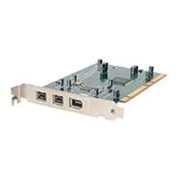 startechcom 3 port 2b 1a pci 1394b firewire adapter card with dv editi ...