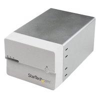 StarTech.com USB 3.0 eSATA Dual 3.5 inch SATA III Hard Drive External RAID Enclosure with UASP and Fan (White)