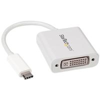 startechcom usb c to dvi adapter white