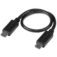 startechcom usb otg cable micro usb to micro usb mm 8 in