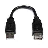 StarTech.com 6in USB 2.0 Extension Adapter Cable A to A M/F