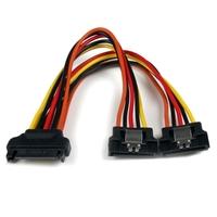 StarTech.com 6 inch Latching SATA Power Y Splitter Cable Adapter