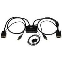 StarTech.com 2 Port USB VGA Cable KVM Switch (USB Powered with Remote Switch)