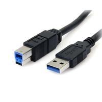 startechcom 6 ft black superspeed usb 30 cable a to b mm