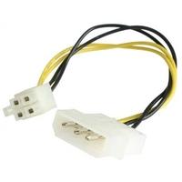 startechcom 6in lp4 to p4 auxiliary power cable adapter