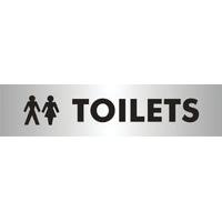 Stewart Superior Self Adhesive Acrylic Sign - TOILETS