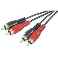 stereo audio cord 2 x rca male male 5m