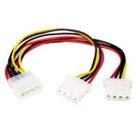 Startech Lp4 To 2x Lp4 Power Y Splitter Cable - Power Cable