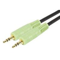 stereo output cord 35 mm jack malemale pc99 green 180m