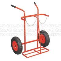 st28p welding bottle trolley with pneumatic tyres